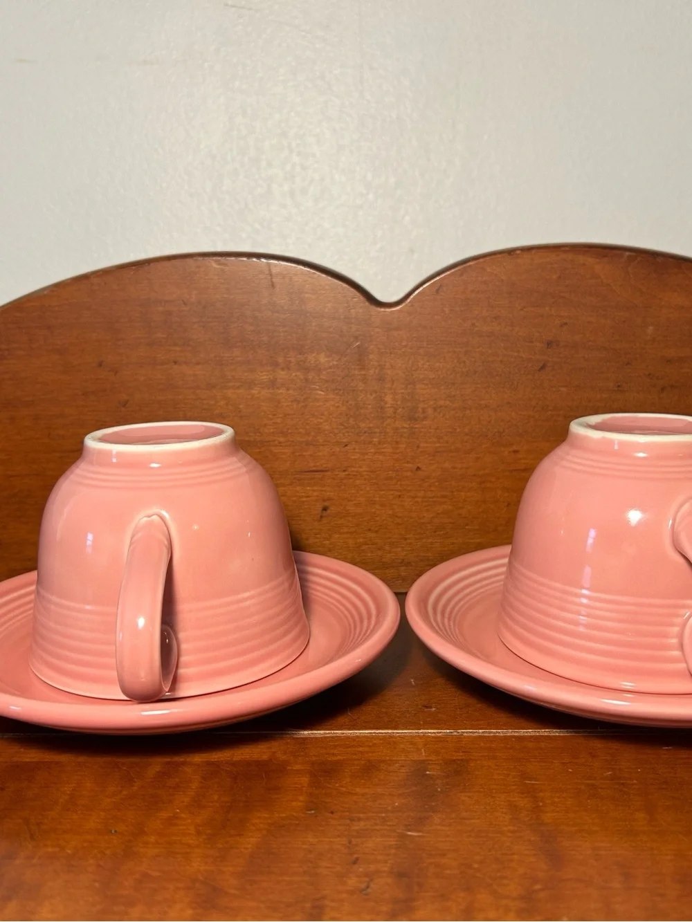 Pink Ceramic Teacup and Saucer Set - Elegant Everyday Dinnerware